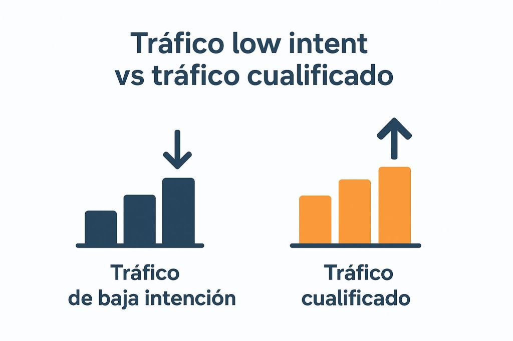 tráfico low intent vs tráfico qualificat